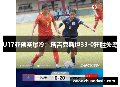 U17亚预赛爆冷：塔吉克斯坦33-0狂胜关岛