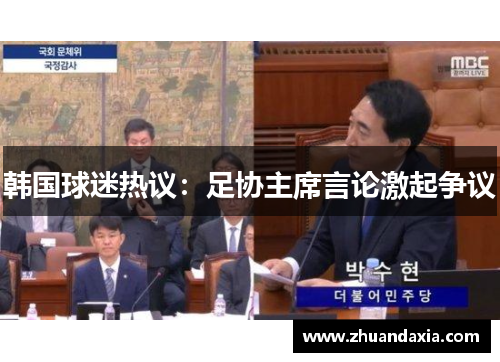 韩国球迷热议：足协主席言论激起争议